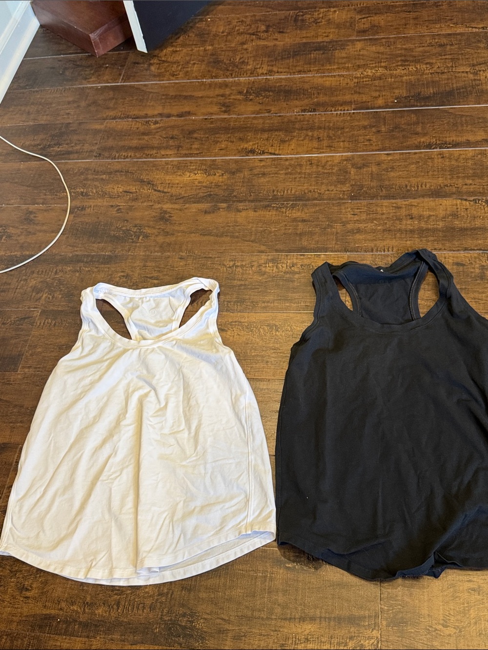 lululemon athletica Racerback Tank- Black and White